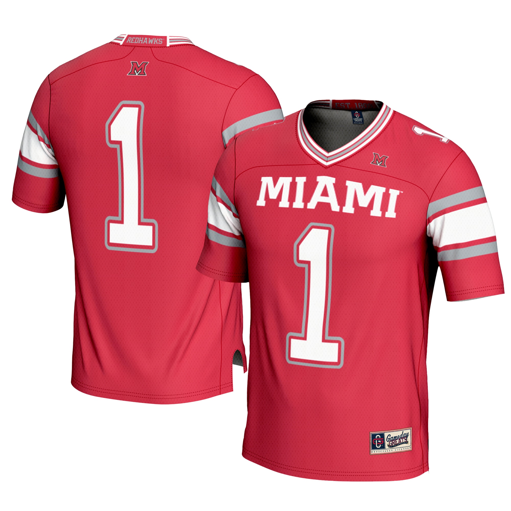 #1 Miami University RedHawks GameDay Greats Youth 2026/2027 Football Jersey - Red