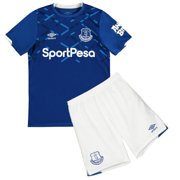 Match Quality Kids Everton Home 2019-20 Soccer Kits ShirtShorts