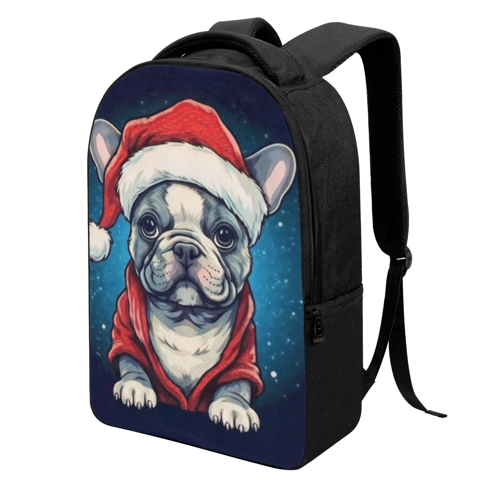 French Bulldog Christmas Time Laptop Backpack Frenchie Pet Item