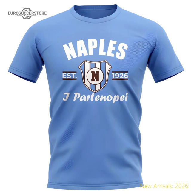 Top-grade Napoli Fc Established Football Supporter Tee (sky Blue)