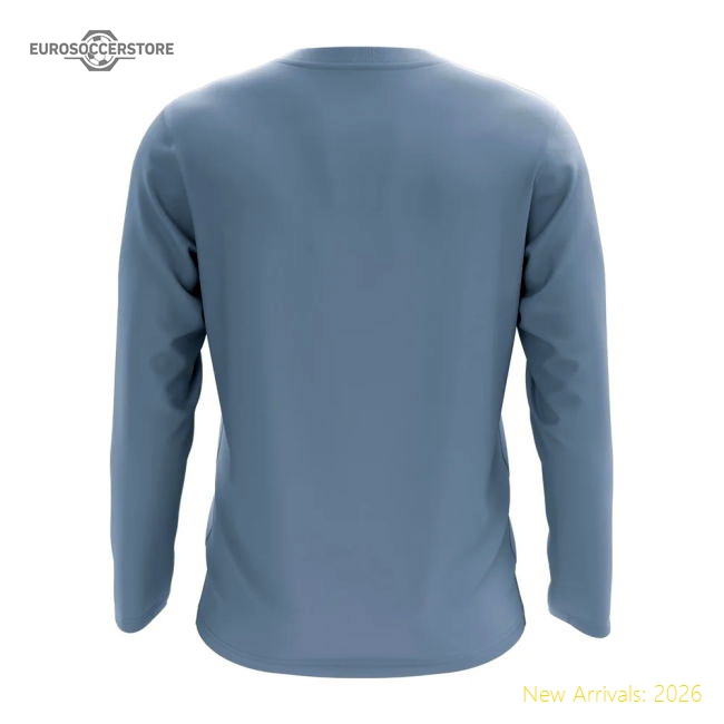 Rwanda Core Football Country Long Sleeve T-Shirt (Sky)