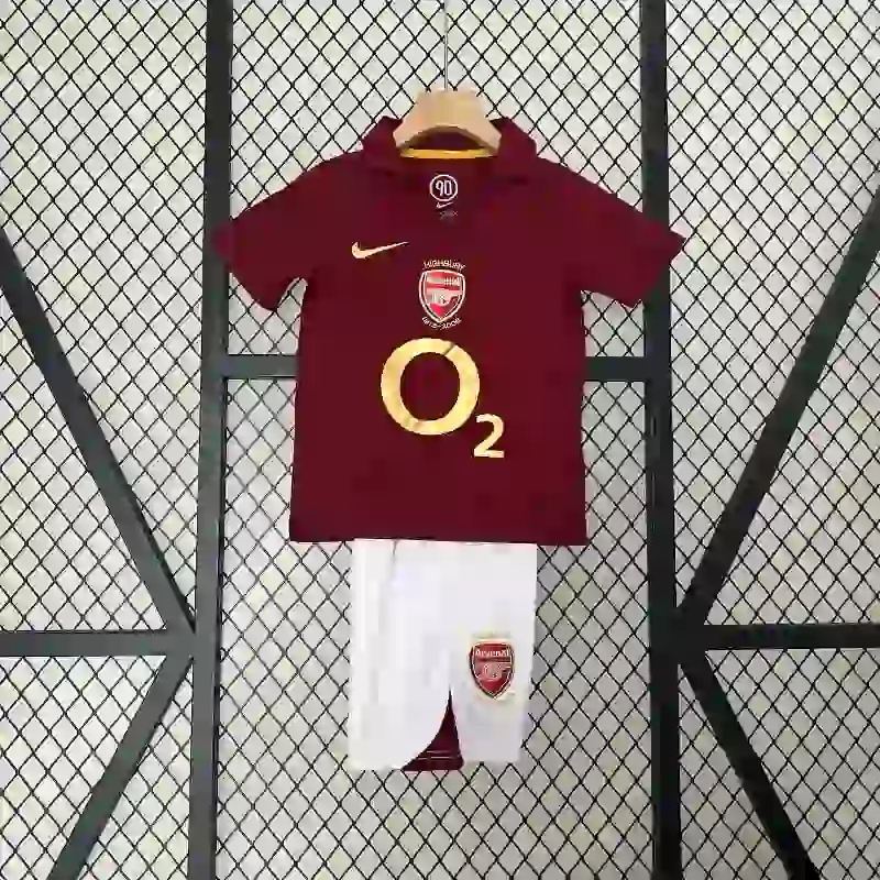 2005-2006 Kids Arsenal Jersey retro kit