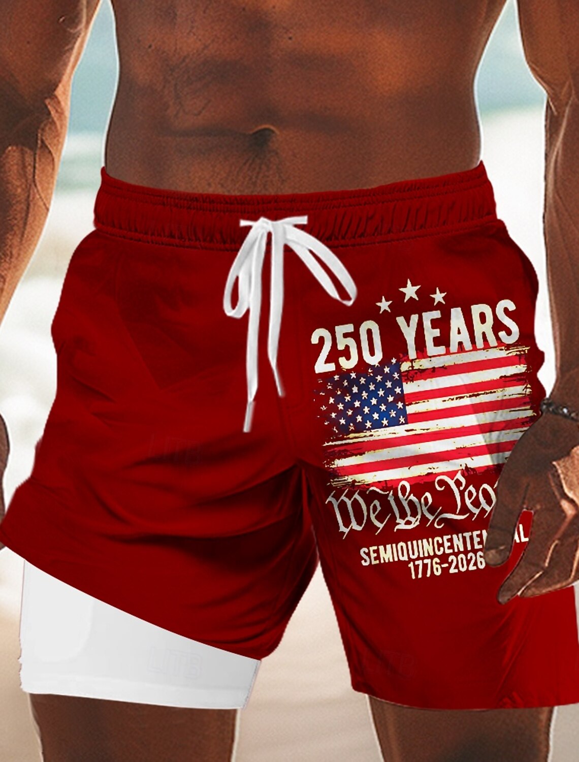 4th of July 2026 250th Memorial Day Men's 3D Print Crew Neck Short Sleeve T-Shirt Daily Street