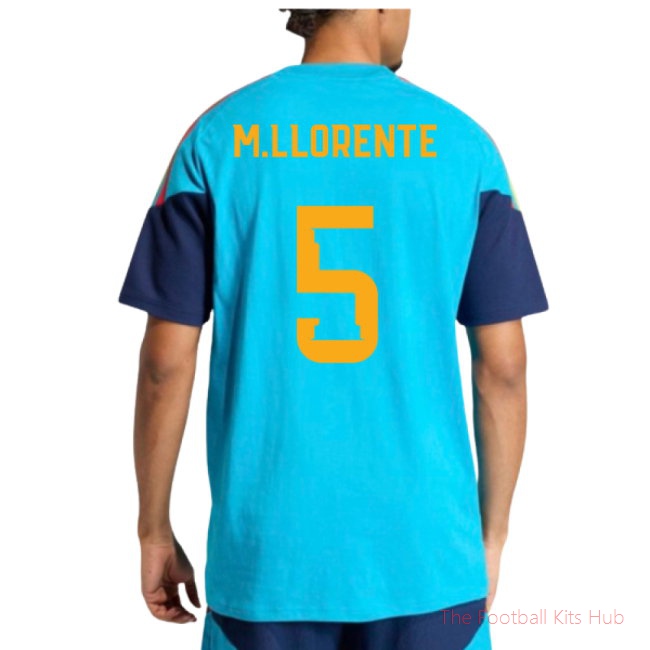 2026-2027 Spain Training Tee (Bold Aqua) (M.Llorente 5)
