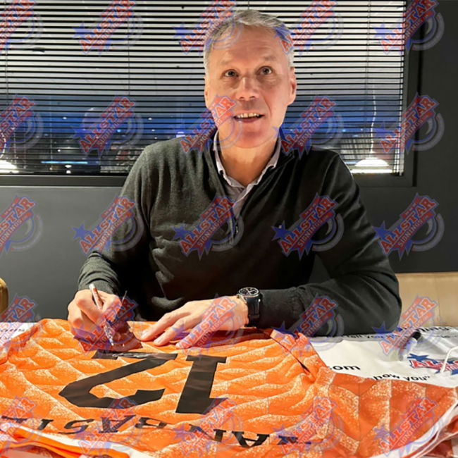 Netherlands Van Basten Retro Signed Shirt (Framed) Netherlands