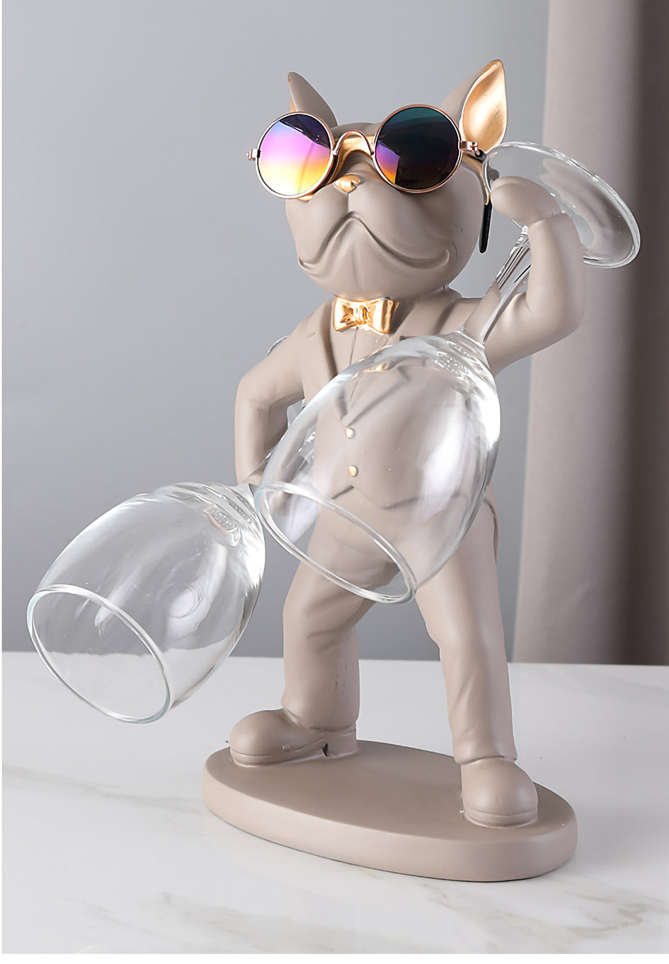 Stylish Premium French Bulldog Figurines Cup Holder for Fashion Lovers