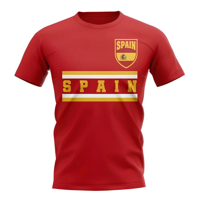 World Spain Core Football Country T-Shirt (Red) Authentic