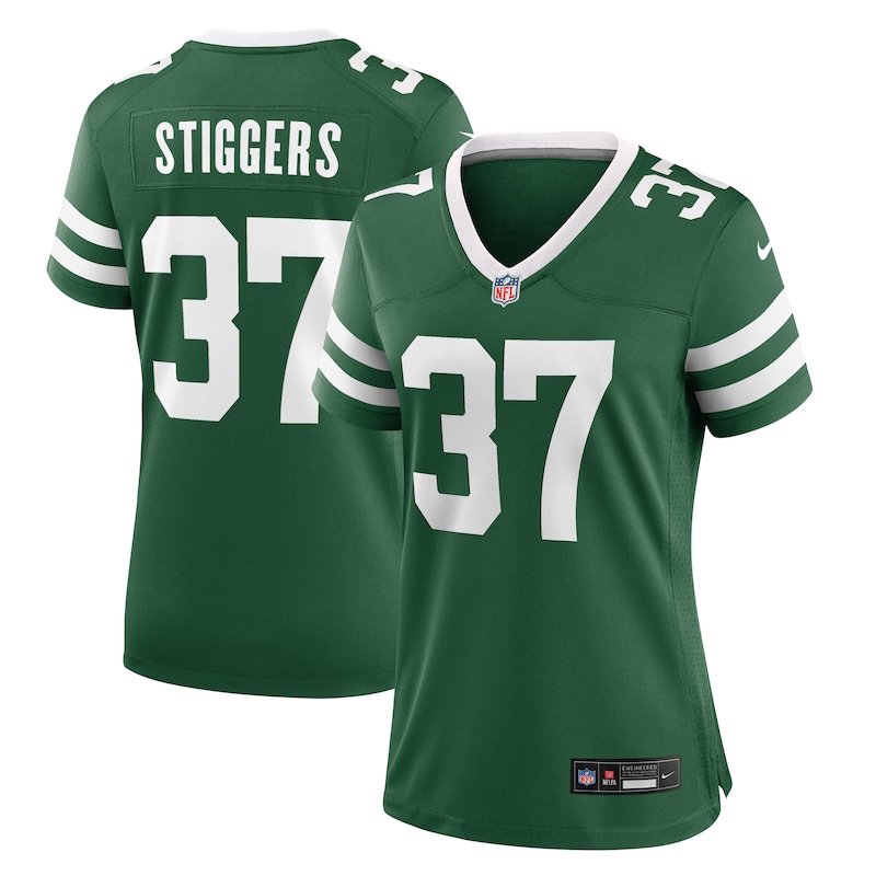 None Qwantez Stiggers NY Jets Stylish Premium Jersey Game Day Wear