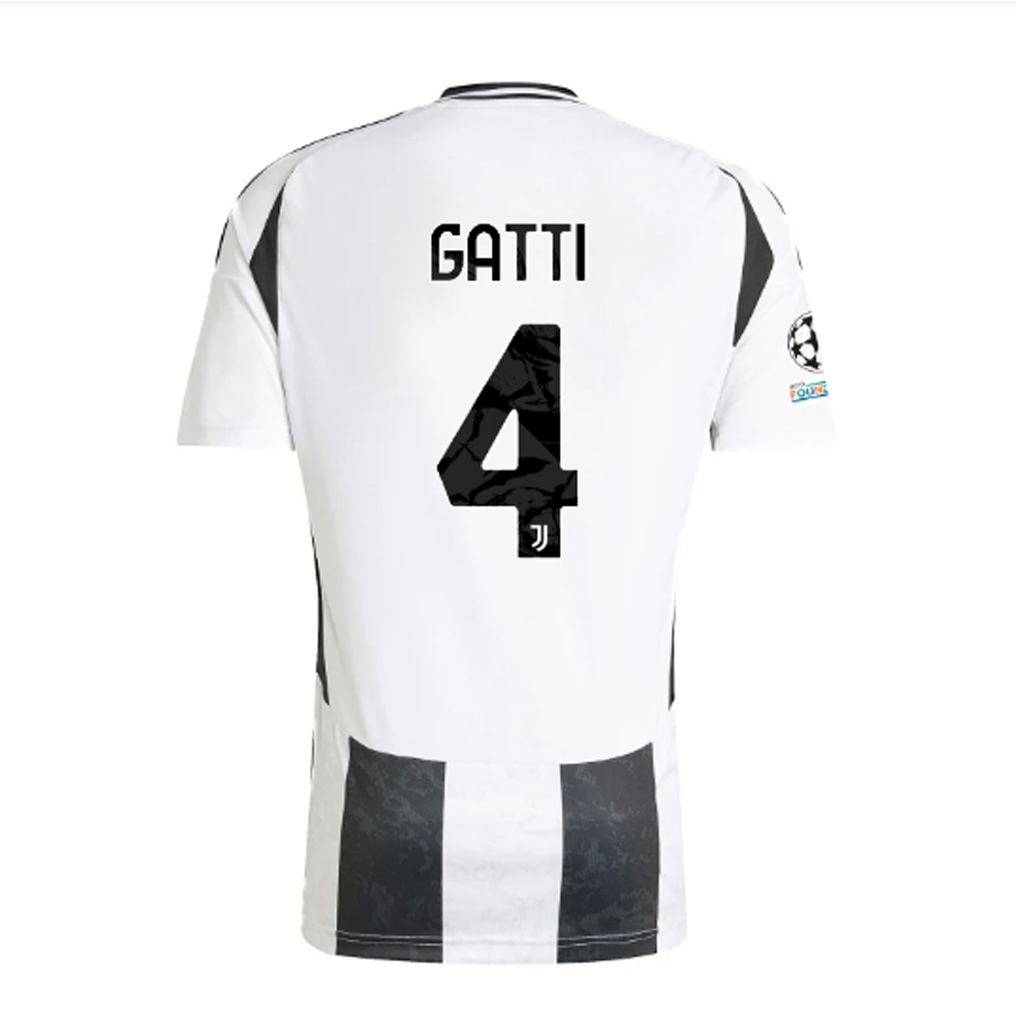 Juventus Gatti 2024-2025 UCL Home Jersey – Authentic Shirt