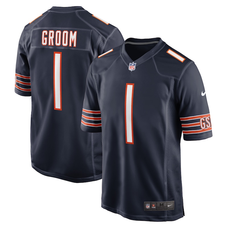 None Number 1 Groom Chicago Bears Great Value Authentic Jersey