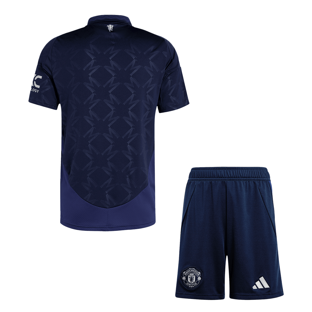 Manchester United Away Soccer Jersey Kit(Jersey+Shorts) 2024/25Authent