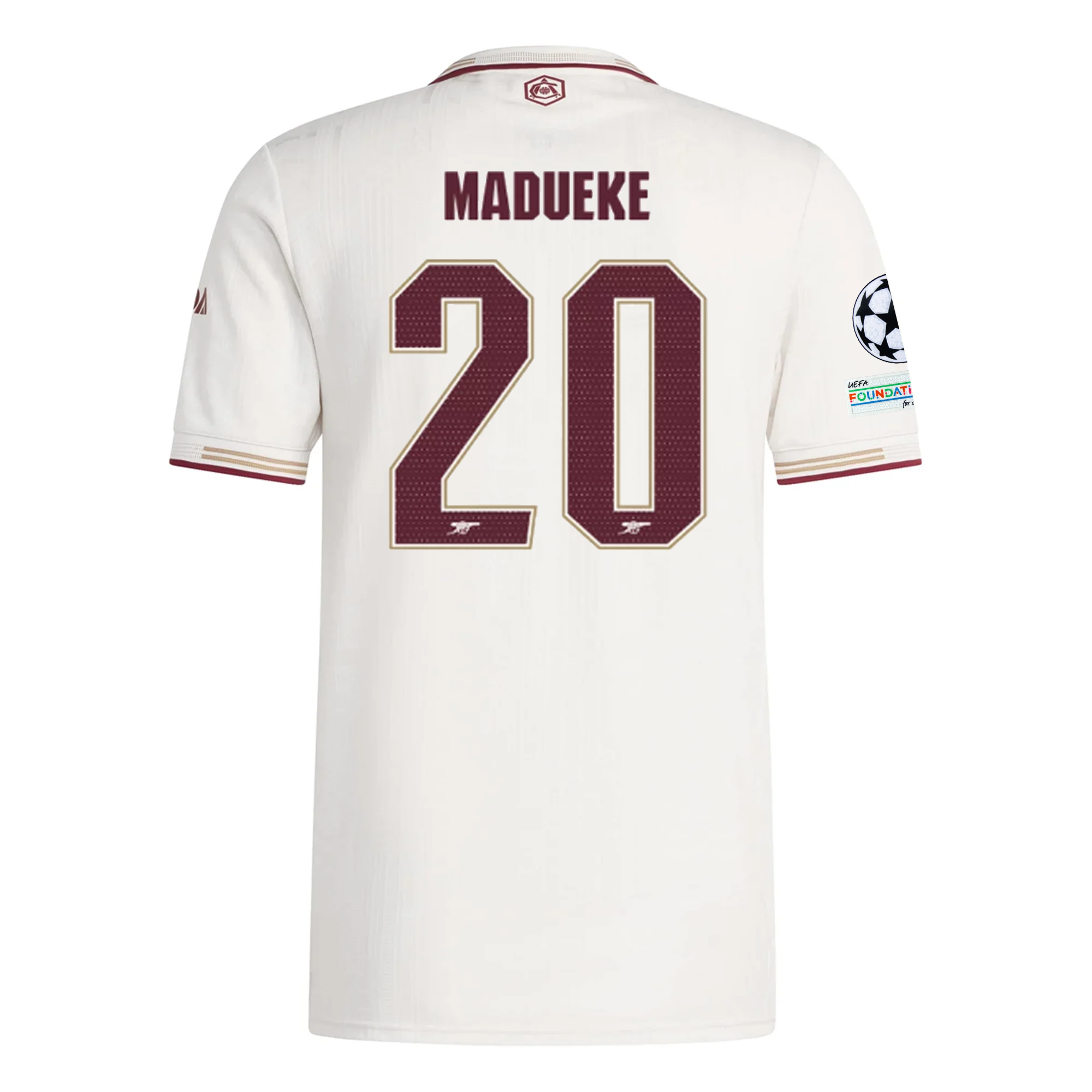 Arsenal Noni Madueke 2025-2026 UCL Third Jersey – Authentic Shirt