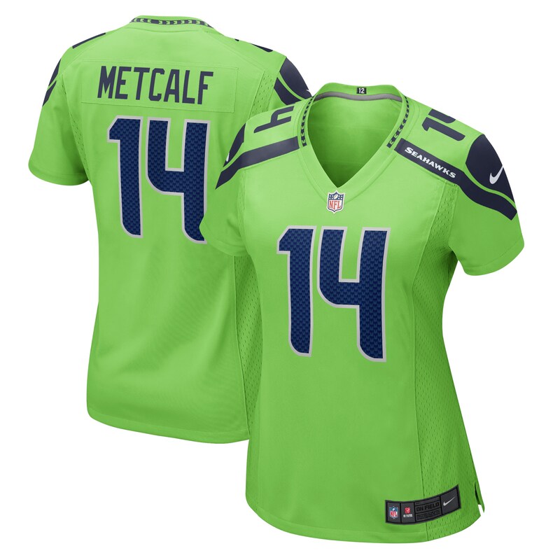 None DK Metcalf SEA Seahawks Classic Elite Jersey Game Day Wear