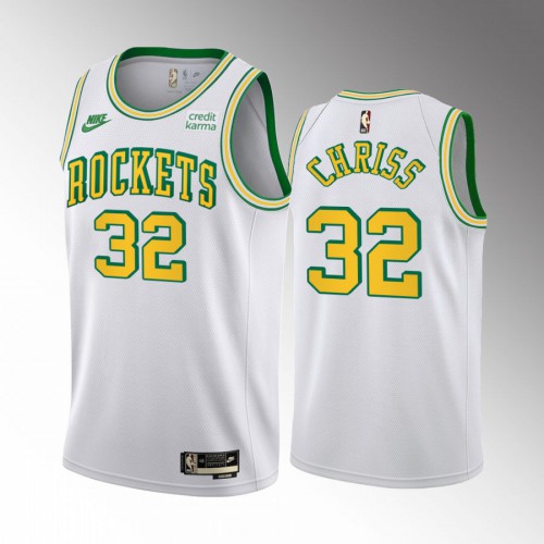 White Houston Rockets #32 Nike Jersey - Value-Priced Game Day Wear