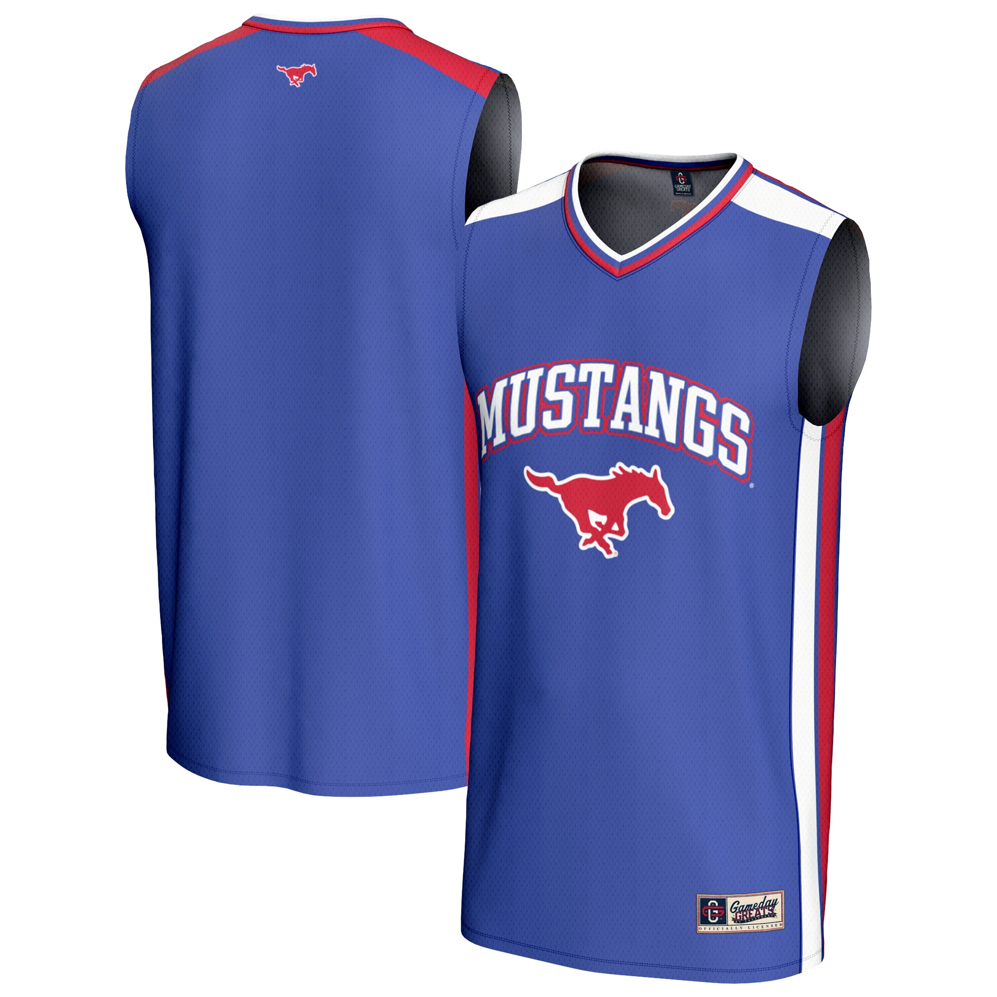 [NJP] Women's SMU Mustangs GameDay Greats Basketball Jersey - Royal