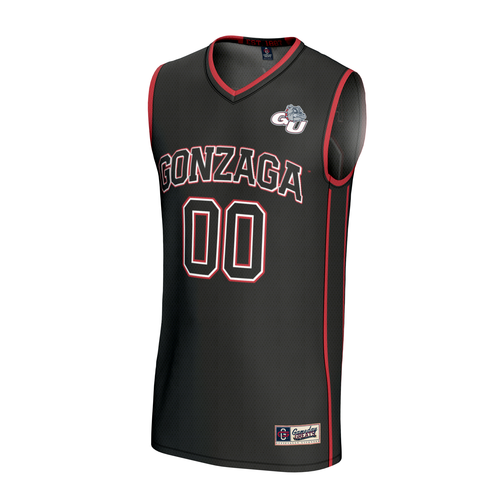 [DDG] Gonzaga Bulldogs GameDay Greats Youth Lightweight Collegiate Women's Basketball NIL Pick-A-Player Fashion Jersey - Black