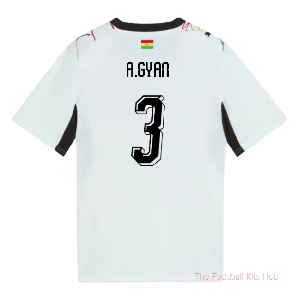 2026-2027 Ghana Home Shirt (Kids) (A.Gyan 3)