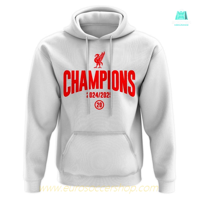 Liverpool 2024-2025 Champions Hoody (White)