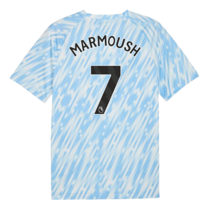 Jersey Silver Sky Marmoush 7 2025-2026 Man City Warm Up