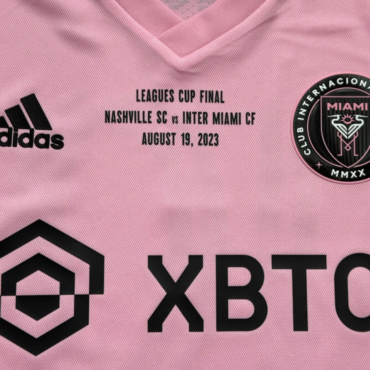 Buy Lionel Messi Inter Miami Authentic Home Soccer Jersey 22/23 Leagues Cup Final True Pink Black