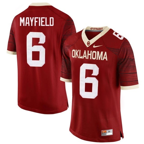 Youth(kids) Oklahoma Sooners #6 Oklahoma Sooners Pro Football Jersey