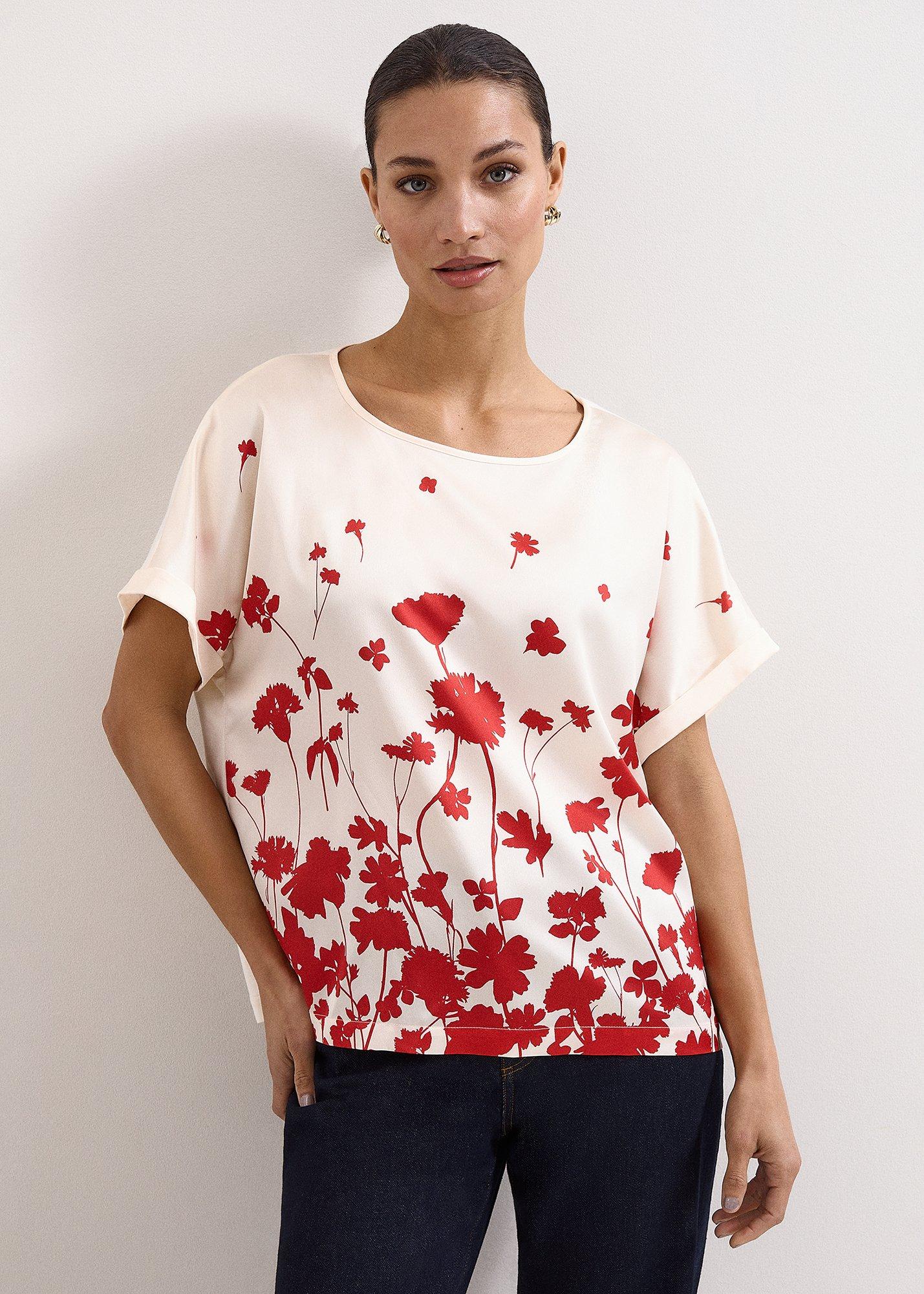 Marion Ivory Floral Printed Top