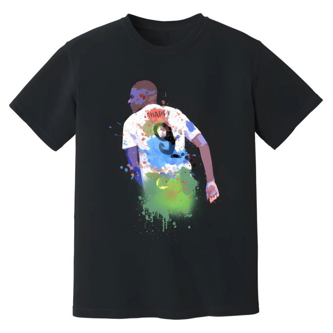 Kylian Mbappe Real Madrid Art football T-Shirt (Unisex