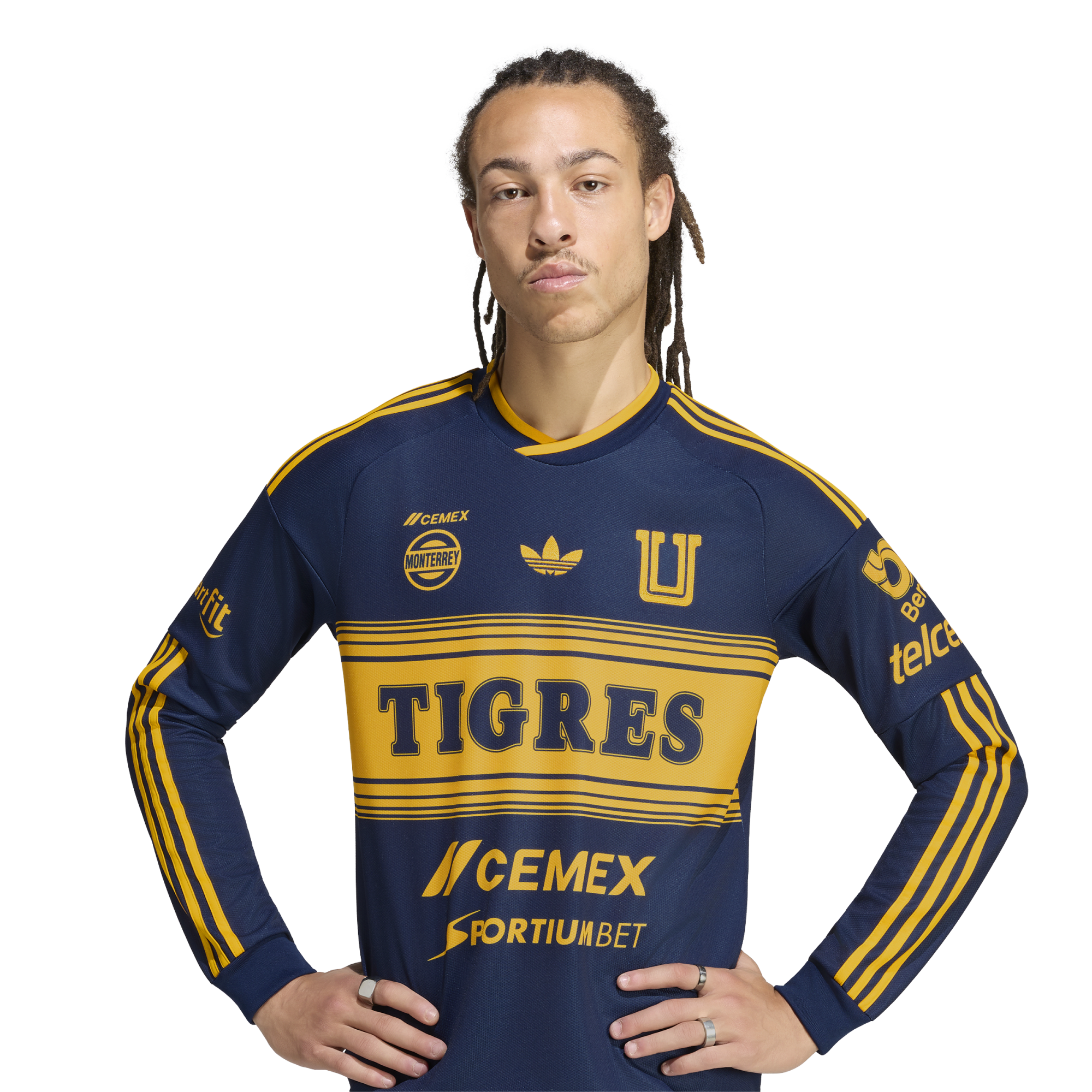[SJH] Tigres UANL 2026/27 Away Replica Long Sleeve Jersey - Navy