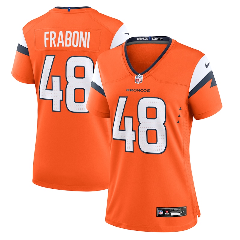 None Mitchell Fraboni DEN Broncos Energetic High-Quality Jersey