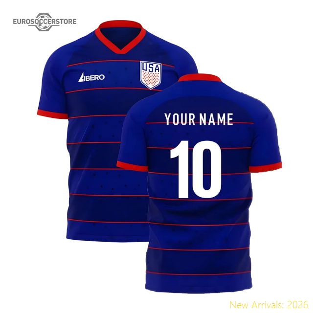United States 2025-2026 Away Concept Football Kit (libero) (your Name)
