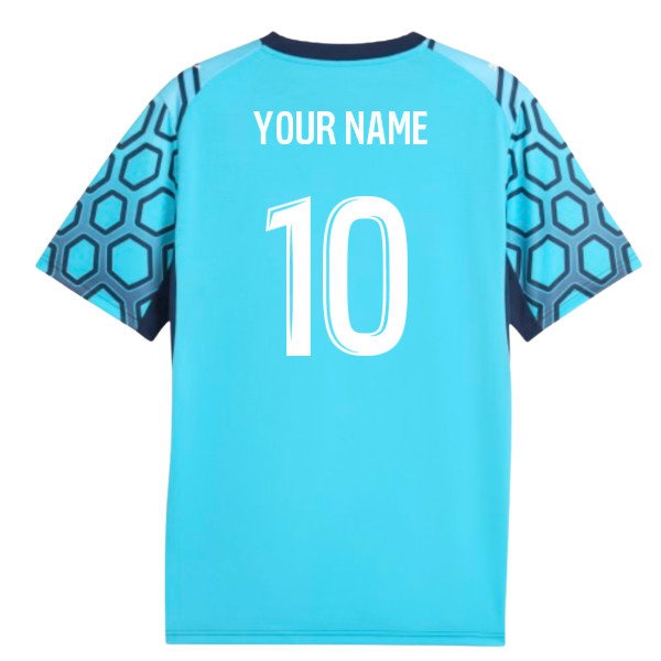 [EFKS] 2026-2027 Marseille Home Goalkeeper Shirt (Bright Aqua) (Your Name)