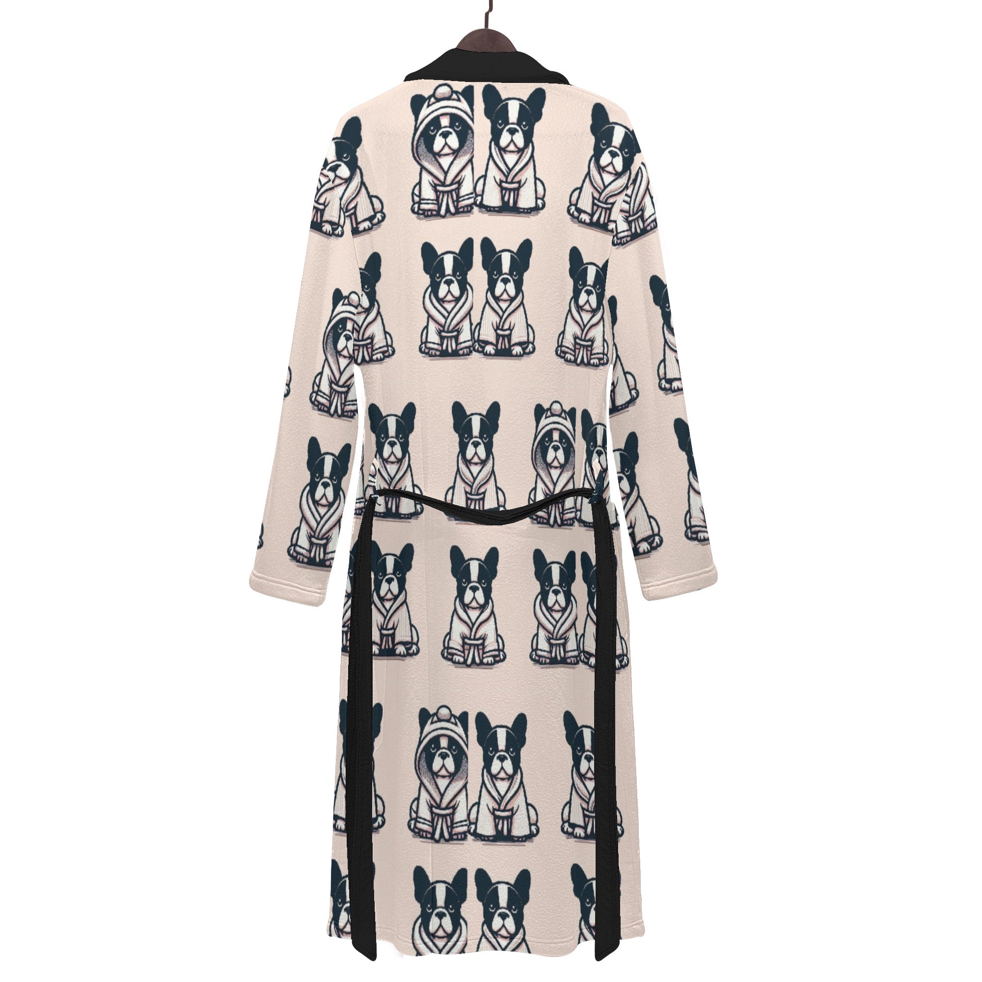 French Bulldog Lover Oliver Men Bathrobe Lovely Frenchie Themed Goods