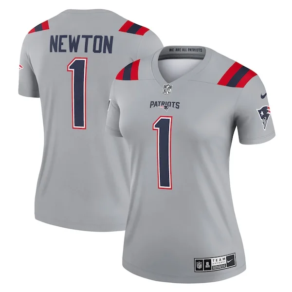 Performance New England Patriots  Jersey - Premium Gray NFL Fan Jer...
