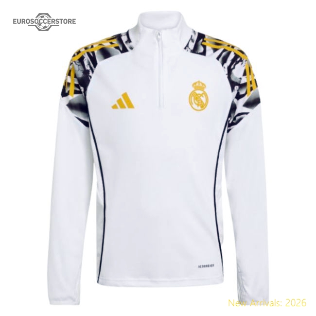 Durable Real Madrid Home Jersey Kids Breathable Lightweight