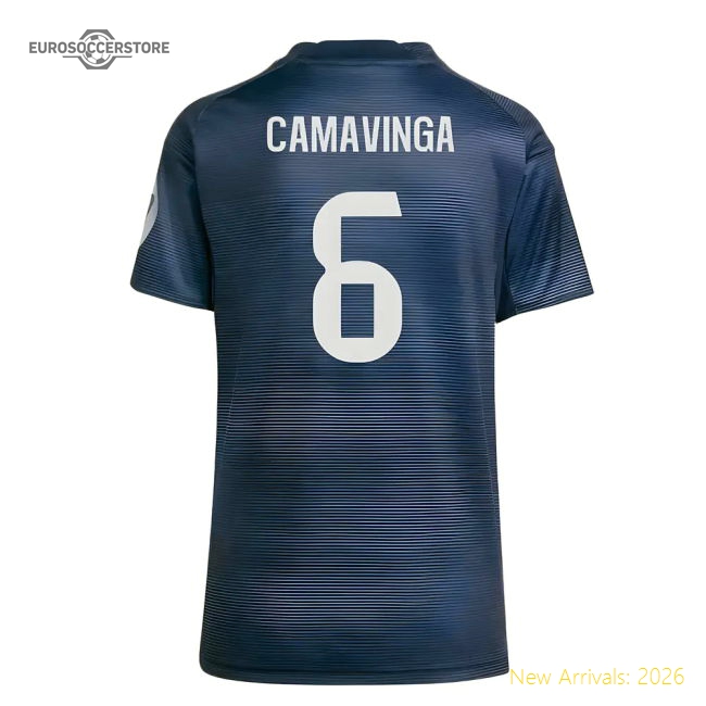 2025-2026 Real Madrid Authentic Away Shirt (Womens) (Camavinga 6)