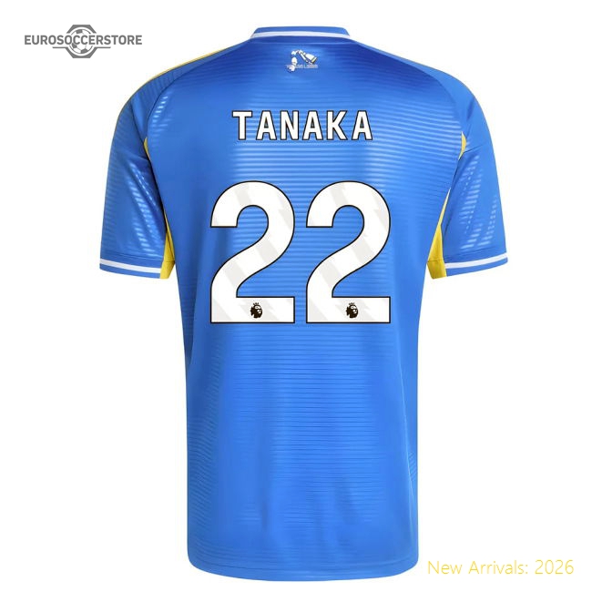 Premium-grade 2025-2026 Leeds Away Shirt (tanaka 22) - Economical