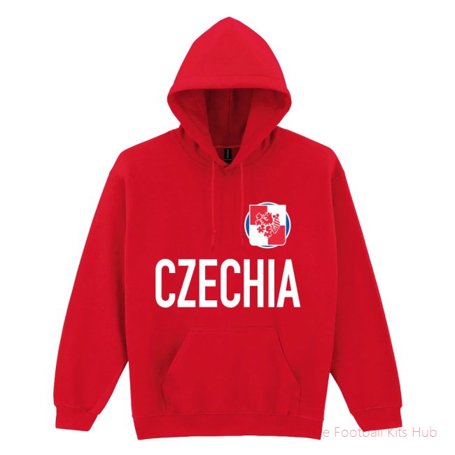 Czechia National Team Text Hoodie (Red)