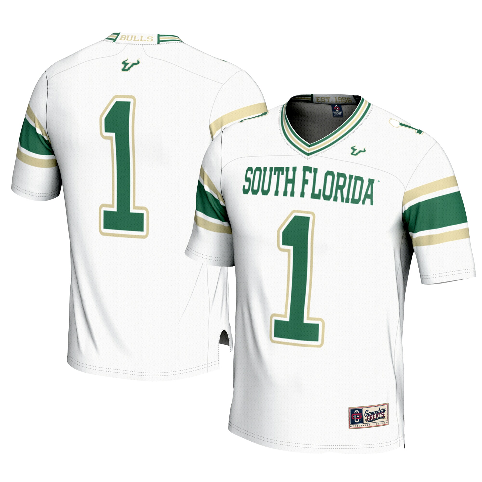 #1 South Florida Bulls GameDay Greats Football Jersey - White
