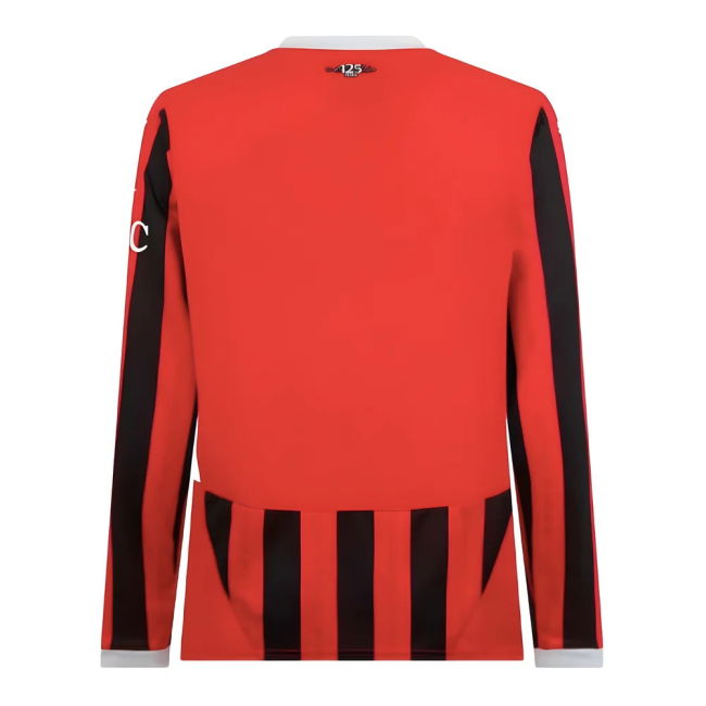 2024-2025 AC Milan Home Long Sleeve Shirt (Maldini 3)