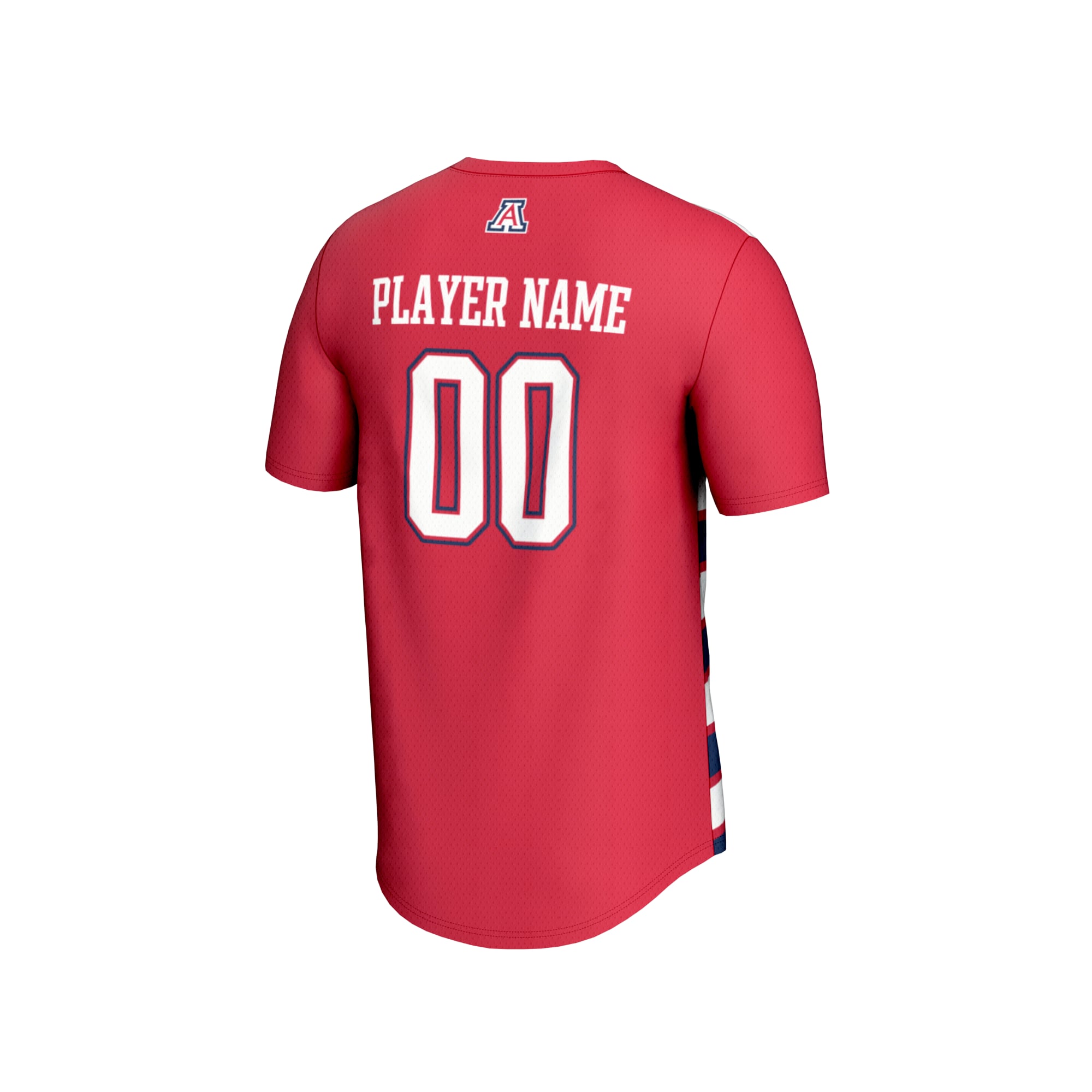 Arizona Wildcats GameDay Greats Unisex NIL Pick-A-Player Collegiate Women's Soccer Lightweight Fashion Jersey - Red/Navy