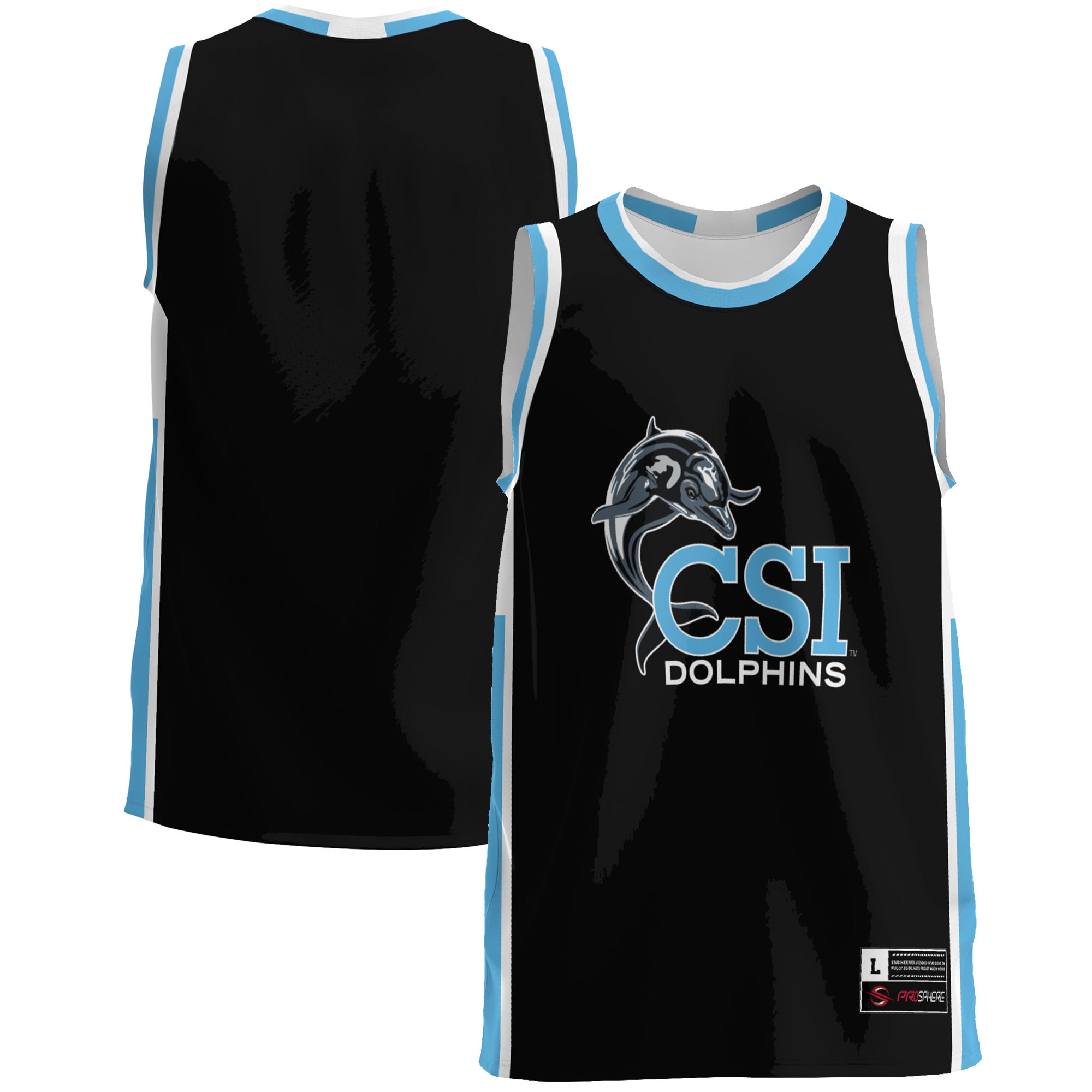 [NJP] Women's CUNY College of Staten Island GameDay Greats Lightweight Basketball Jersey - Light Blue