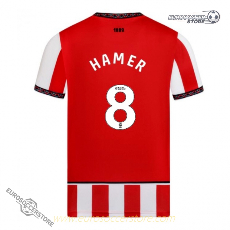 Sheffield United HAMER 8 Home Jersey for the 25-26 Season