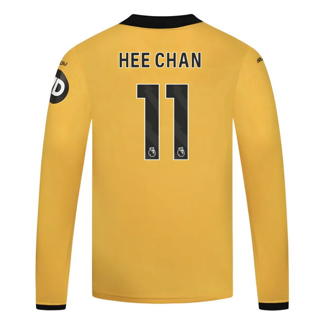 2025-2026 Wolves Long Sleeve Home Shirt - Kids (Hee Chan 11)
