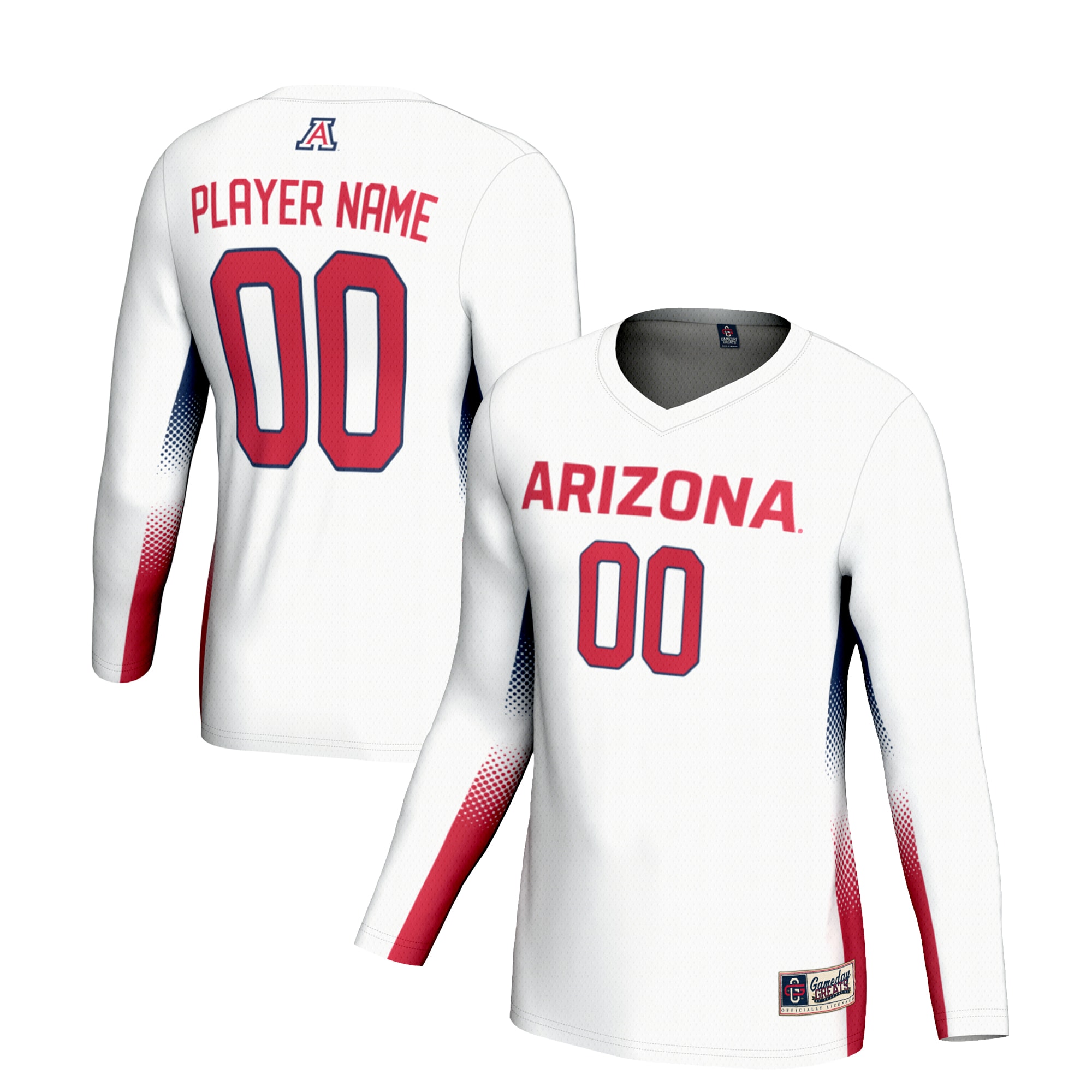 [NJP] Arizona Wildcats GameDay Greats Youth Lightweight NIL Women's Volleyball Jersey - White