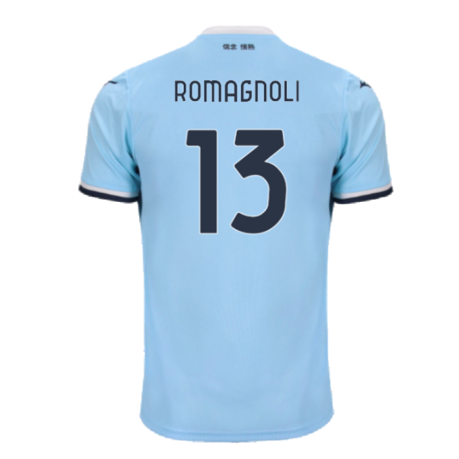 2024-2025 Lazio Home Kit Top (Romagnoli 13) In Multiple Sizes