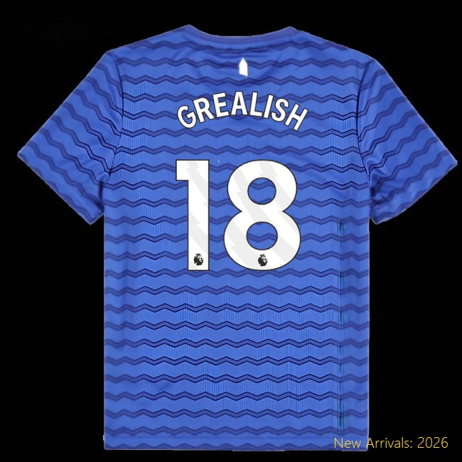 Everton Kids Grealish Durable Jersey Performance Fabric