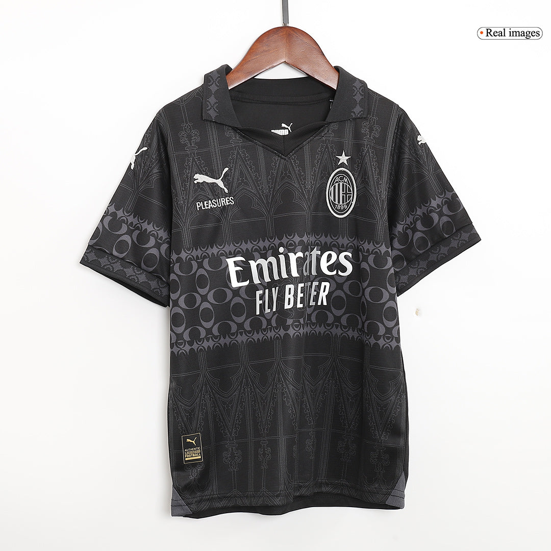 Kid's AC Milan x Pleasures Fourth Away Soccer Jersey Kit(Jersey+Shorts