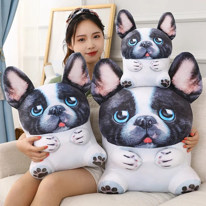 Comfortable Frenchiehugs Cuddle-worthy Frenchie Shaped Plush Cushion ...