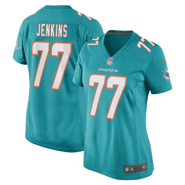 None John Jenkins Game Jersey - Aqua | NFL Player Jersey | NFL Footbal