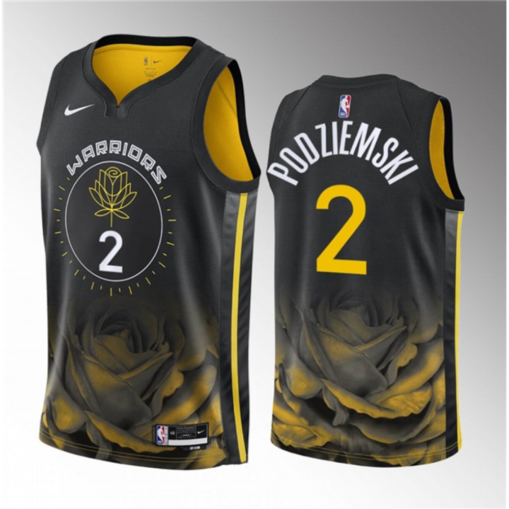 Authentic Jersey Golden State Warriors 2 Black - City Edition